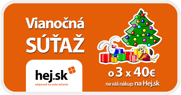 Vianočná SÚŤAŽ s Hej.sk o 120€ na váš nákup