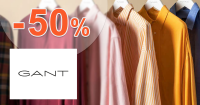 Akcie na pánske košele až -50% zľavy na GANT.sk
