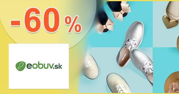 Až do -60% zľavy na STOVKY kúskov na eObuv.sk