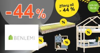 BLACK DECEMBER → AŽ DO -44% ZĽAVY na Benlemi.sk