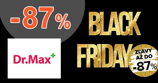 BLACK FRIDAY → AŽ DO -87% ZĽAVY na DrMax.sk