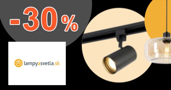 BLACK FRIDAY → ZĽAVA MINIMÁLNE -30% NA VŠETKO na LampyASvetla.sk