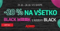 BLACK WEEK ZĽAVA -20 % NAVYŠE na ASKO-nabytok.sk