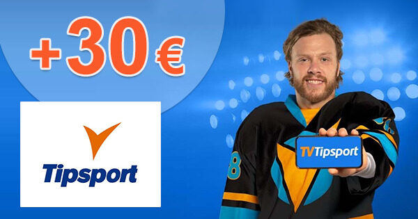 BONUS 30€ LEN ZA REGISTRÁCIU + VKLADOVÝ BONUS AŽ 4000€ na Tipsport.sk