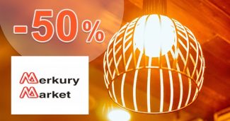 Do -50% ZĽAVY na LED lampy na MerkuryMarket.sk