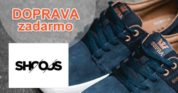 Doprava zadarmo na Shooos.sk, akcia, zľava, kupón