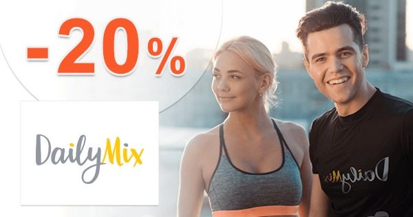 EXTRA zľava -20% na celý sortiment na DailyMix.sk