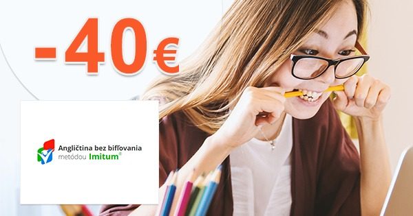 Exkluzívny kód -40€ na kurz angličtiny bez bifľovania