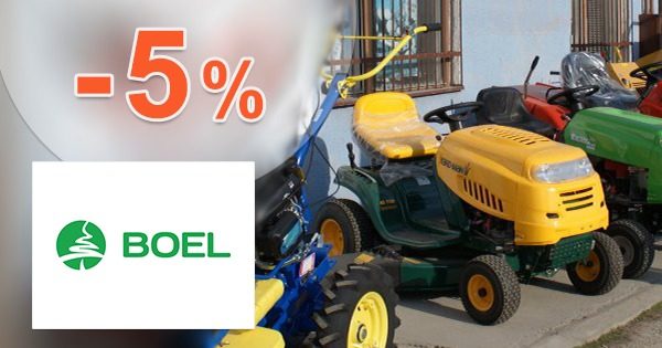 Extra ZĽAVA -5% na VŠETKO k nákupu na Boel.sk