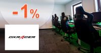 Extra zľava -1% za platbu vopred na DXRacer.sk