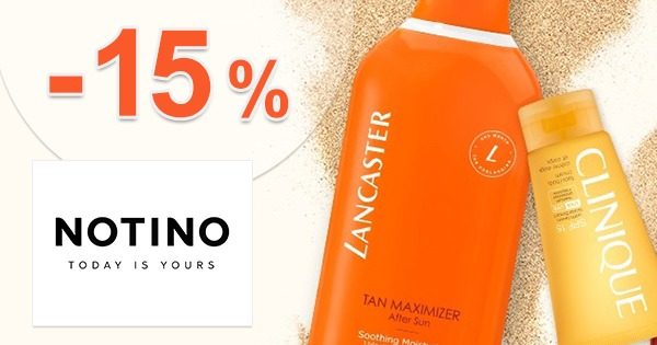 Extra zľava -15% na slnečnú kozmetiku na Notino.sk