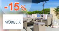 Extra zľava -15% na záhradný nábytok na Mobelix.sk