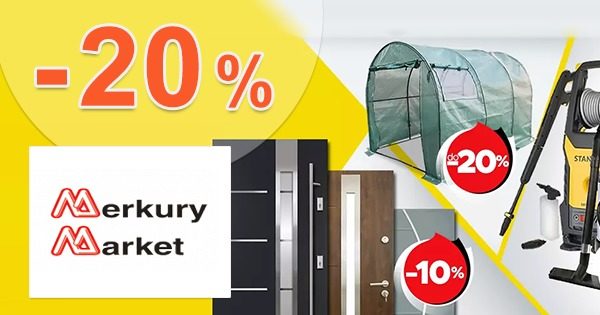 VÍKEND AKCIÍ → -20% ZĽAVA na MerkuryMarket.sk
