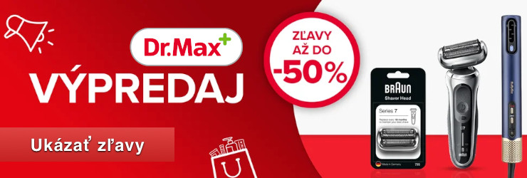 VÝPREDAJ AŽ DO -50% ZĽAVY na DrMax.sk