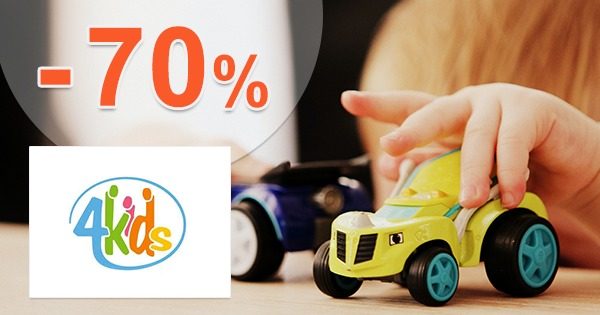 VÝPREDAJ na hračky až -70% ZĽAVY na 4kids.sk