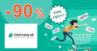 VÝPREDAJ → AŽ DO -90% ZĽAVY na Cool-ceny.sk