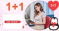 Valentínska akcia 1+1 zadarmo na TopShop.sk