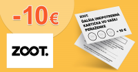 Vernostná zľava -10€ na nákup na ZOOT.sk
