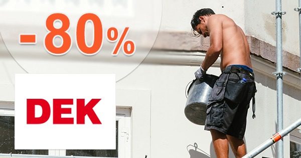 Výpredaj so zľavami až do výšky -80% na DEK.sk