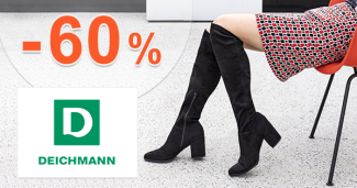 Výpredaj obuvi až -60% zľavy na Deichmann.sk