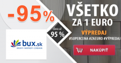 Všetko za 1€ = zľava až -95% na Bux.sk