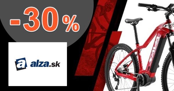 ZĽAVA -30% → EXTRA NA VYBRANÉ ELEKTROBICYKLE RATIKON A SAVA na Alza.sk