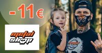 ZĽAVOVÝ KÓD → -11€ NA OBUV na MetalShop.sk