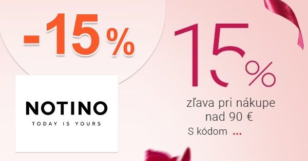 ZĽAVOVÝ KÓD -15% NA VŠETKO na Notino.sk
