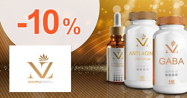 ZĽAVOVÝ KÓD → -10% EXTRA ZĽAVA NA VŠETKO na NakupujZdravo.sk