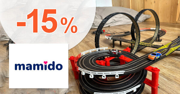 ZĽAVOVÝ KÓD → -15% EXTRA ZĽAVA NA AUTODRÁHY na Mamido.sk