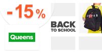 ZĽAVOVÝ KÓD → -15% EXTRA ZĽAVA NA BACK TO SCHOOL na Queens.sk