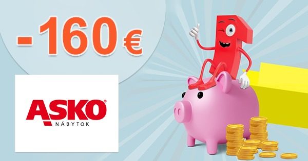 ZĽAVOVÝ KÓD → -160€ ZĽAVA NA VYBRANÉ PRODUKTY na ASKO-nabytok.sk
