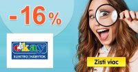 ZĽAVOVÝ KÓD → -16,67% NA ELEKTRO na Okay.sk