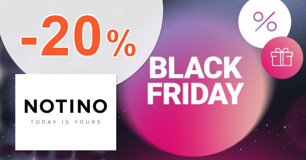 ZĽAVOVÝ KÓD → -20% EXTRA BLACK FRIDAY ZĽAVA na Notino.sk