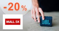 ZĽAVOVÝ KÓD → -20% ZĽAVA NA JBL POČAS TÝŽDŇA ZLIAV na Mall.sk