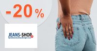 ZĽAVOVÝ KÓD → -20% ZĽAVA NA RIFLE na Jeans-Shop.sk