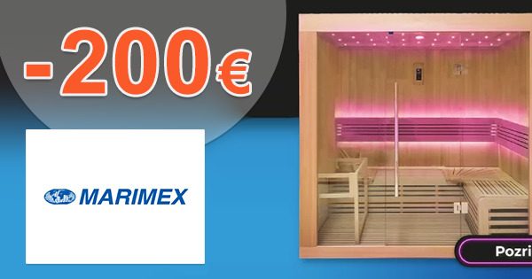 ZĽAVOVÝ KÓD → -200€ ZĽAVA NA FÍNSKE SAUNY na Marimex.sk