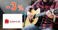 ZĽAVOVÝ KÓD → -3% NA VŠETKO na Kytary.sk