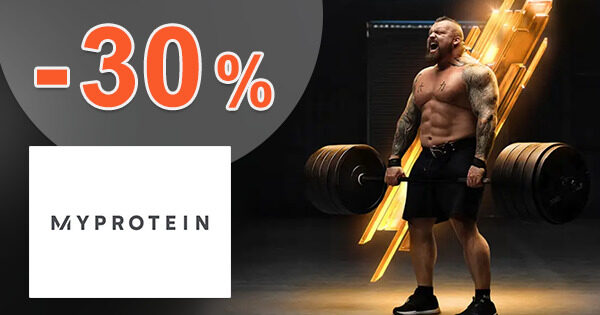 ZĽAVOVÝ KÓD → -30% EXTRA ZĽAVA NA BESTSELLERY na MyProtein.sk