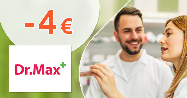ZĽAVOVÝ KÓD → -4€ EXTRA ZĽAVA NAVYŠE na DrMax.sk
