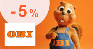ZĽAVOVÝ KÓD → -5% EXTRA ZĽAVA NA CELÝ NÁKUP na OBI.sk