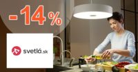 ZĽAVOVÝ KÓD → AŽ -14% ZĽAVA na Svetla.sk