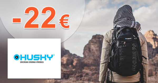 ZĽAVOVÝ KÓD → EXTRA ZĽAVA -22€ NA VŠETKO na Huskysk.sk