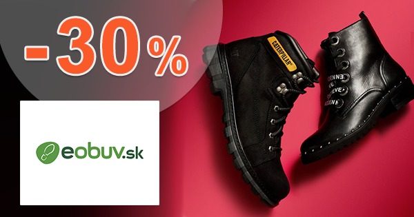 Zľavový kód až do -30% EXTRA ZĽAVA na eObuv.sk