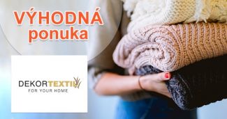Zľavy na bytový textil a doplnky na DekorTextil.sk