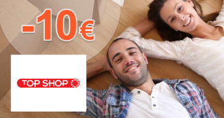 Zľava -10€ na všetko na prvý nákup na TopShop.sk