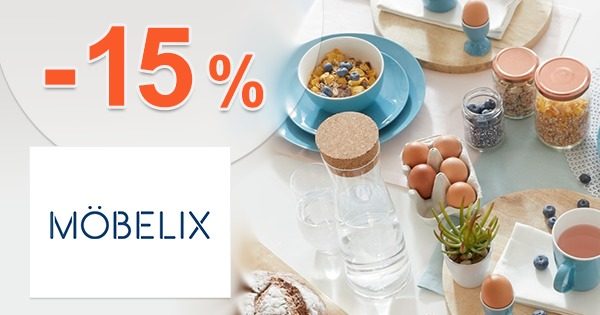Zľava -15% na doplnky do kuchyne na Mobelix.sk
