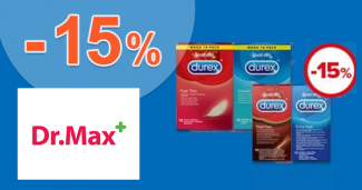 Zľava -15% na produkty Durex na DrMax.sk