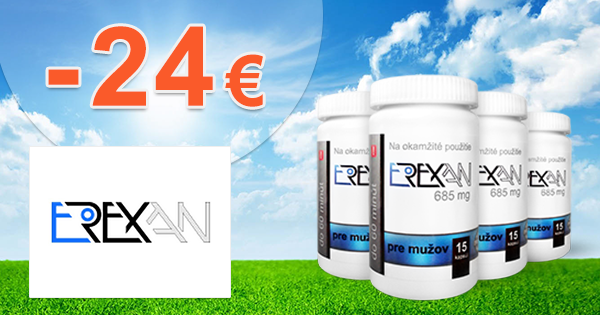 Zľava -24€ na balíček Mega na Erexan.sk