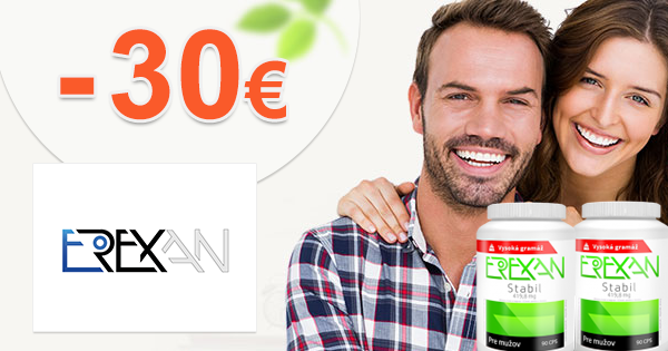 Zľava -30€ na 4x EREXAN Stabil na Erexan.sk